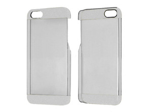 Transparent Plastic Case for iPhone 5/5S Silver