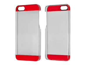 Acquista Transparent Plastic Case for iPhone 5/5S Rosso Transparent Plastic Case for iPhone 5/5S Rosso