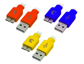 Luminous charge/sync cable for Galaxy Note 3 Nero / Verde