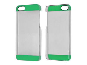 Transparent Plastic Case for iPhone 5/5S Green