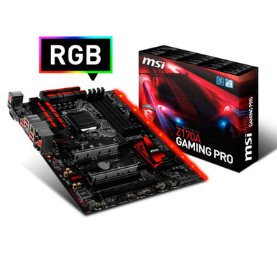 PLACA MSI Z170A GAMING PRO, INTEL, 1151, Z170,4DDR4,64GB, DVI + HDMI + T