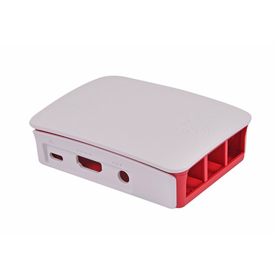 RASPBERGHI Scatola per Raspberry Officer Pi 3, Rosso, Bianco