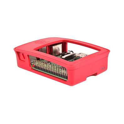 RASPBERGHI Scatola per Raspberry Officer Pi 3, Rosso, Bianco