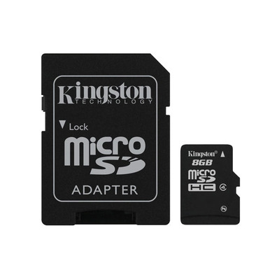 MEM MICRO SD 8GB KINGSTON CL4 + SD ADAPT