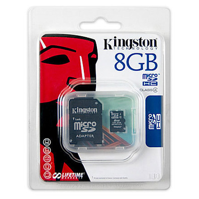 MEM MICRO SD 8GB KINGSTON CL4 + SD ADAPT