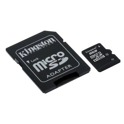 MEM MICRO SD 8GB KINGSTON CL4 + SD ADAPT