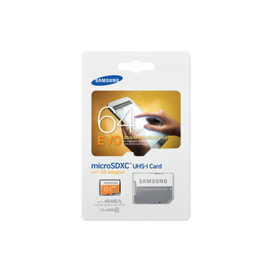 MICRO SD 64GB SAMSUNG EVO CL10 + SD ADAPT