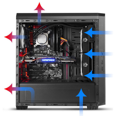 NOX Hummer ZS USB Tower 3.0 Nero