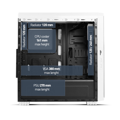 NOX Hummer ZS Zero Modifica USB Tower 3.0