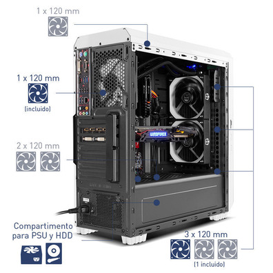 NOX Hummer ZS Zero Modifica USB Tower 3.0