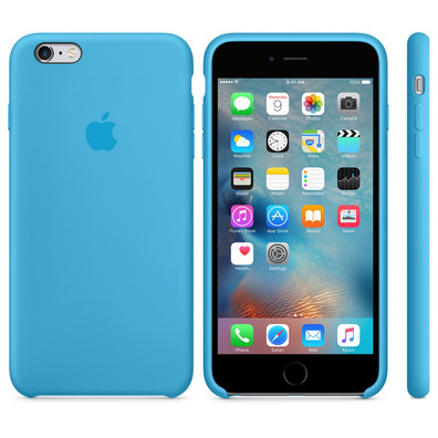 FUND APP IPHONE 6S PLUS SILICONA AZUL