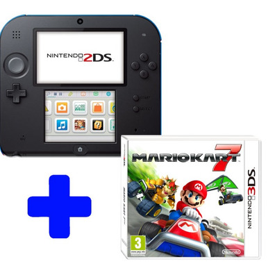 Nintendo 2DS Blu/Nero + Mario Kart 7