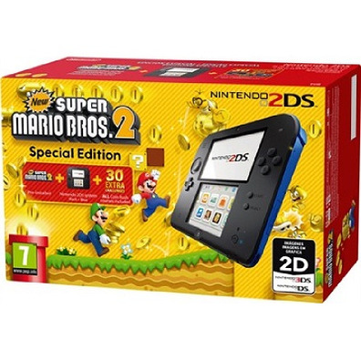 Nintendo 2DS Blu/Nero + New Super Mario Bros 2