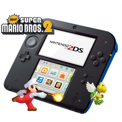 Nintendo 2DS Blu/Nero + New Super Mario Bros 2