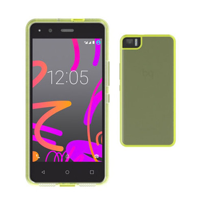 Gummy Case Bq Aquaris M4.5 Azurro