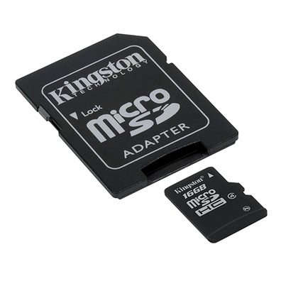 MEM MICRO SD 16GB KINGSTON CL4 + SD ADAPT