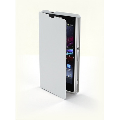 Muvit Easy Folio Sony Xperia Z1 Compact Bianco