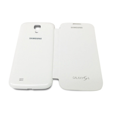 Flip Cover Case for Samsung Galaxy S4 Bianco