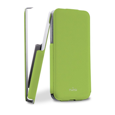 Flip Cover Case for iPhone 5C Puro Nero / Verde