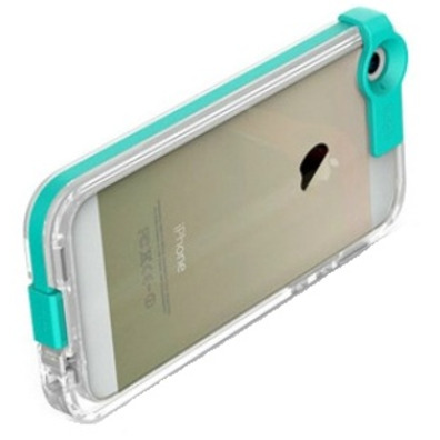 Case with cable for iPhone 6/6S Azurro