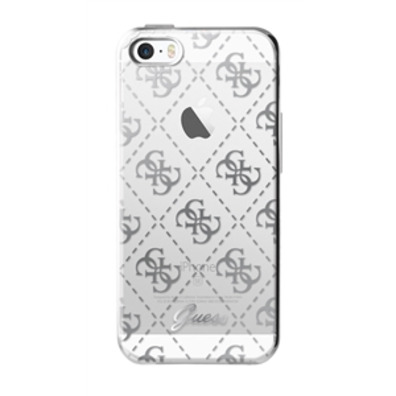 TPU 4G trasparente argento Apple iPhone Case 5 / 5S / SE Guest