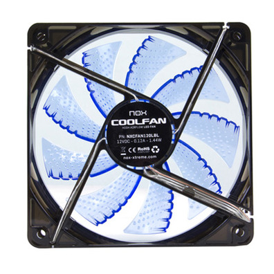Nox Ventilator Box Cool Fan 12cm Blu Led