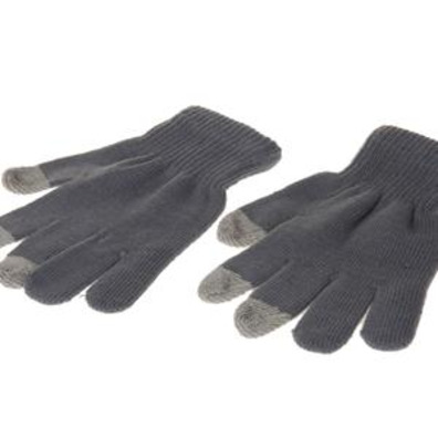 Tiger Plush Touch Gloves for iPad, iPhone 4S (Silver)