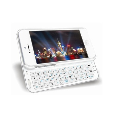 Slider QWERTY Keyboard for iPhone 5 Bianco