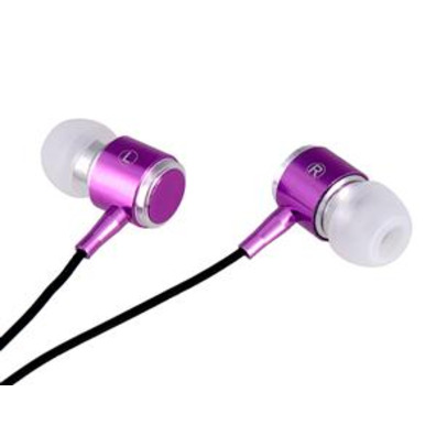 Professional Stereo Earbud Earphones (Purple)