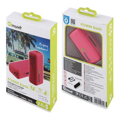 Powerbank for Tablets/Smartphones 2600 mAh Muvit