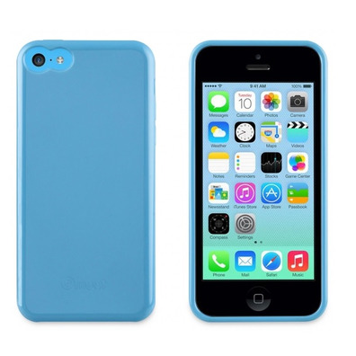 Soft and Skin minigel Muvit iPhone 5C Nero / Verde