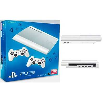 PS3 Slim 500 GB (Bianca) + 2 Dualshock 3