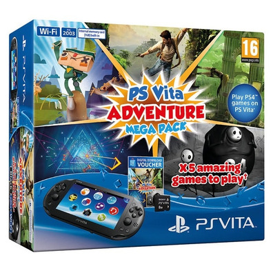 PSVita 2000 (Wifi) + Adventure Mega Pack + Memory 8Gb