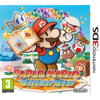 Carta Mario Sticker Star 3DS