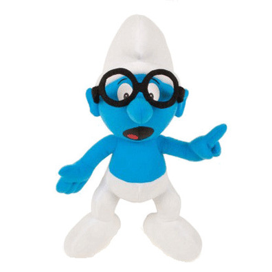 The Smurfs - Brainy Smurf 24 cm