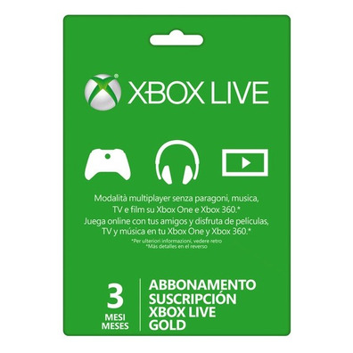 Gold Member Card 3 month Xbox Live