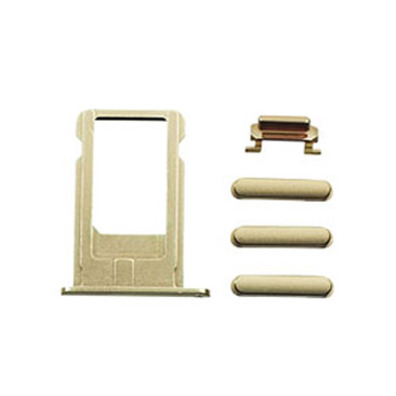 SIM Card Tray and Side Buttons Set for iPhone 6 Plus Argento