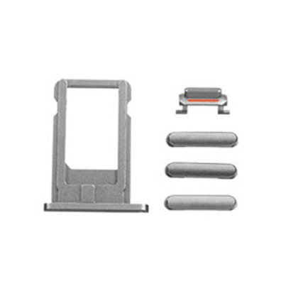 SIM Card Tray and Side Buttons Set for iPhone 6 Plus Nero