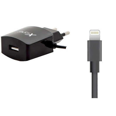 Adattatore di alimentazione Lightning + USB 2.1 X-One - Nero