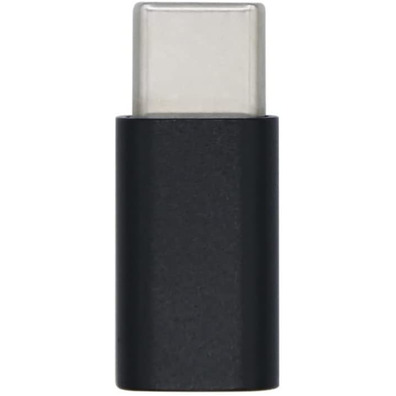 Adaptador USB C 2,0 a Micro USB - B Aisens Negro