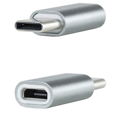 Adaptador USB - C a Micro USB Nanocable Gris