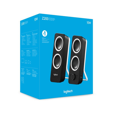 Altavocche 2,0 Logitech Z200 Negro