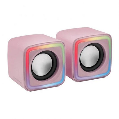 Altavocche Mars Gaming MSCube 8W 2,0 Rosa