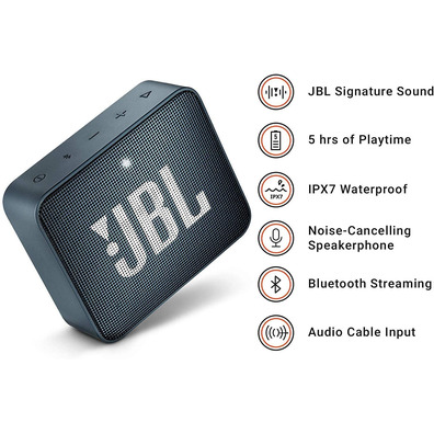 Altavoz Bluetooth JBL GO 2 Navy Blue 3W