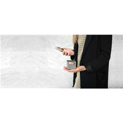 Altoparlante Bluetooth Rockbox Cube Fabric Edition Concrete fresco \\'n Rebel