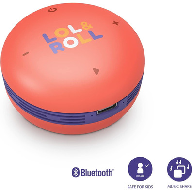 Altavoz Bluetooth Energy Sistem Lol &Roll; Pop Kids Orange