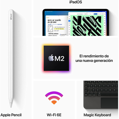Apple iPad Pro 11 '' 2022 Wifi 512GB Plata MNXJ3TY/A
