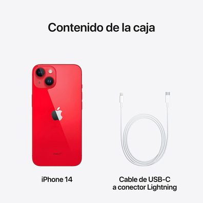 Apple iPhone 14128,GB 5G Rojo MPVA3QL/A