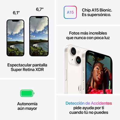 Apple iPhone 14 Plus 128GB 6,7 '' 5G (Prodotto Rosso) Rojo MQ513QL/A