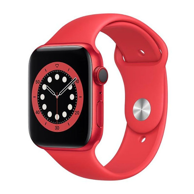 Apple Watch S6 44MM Rojo con corredo roja Sport Band M09C3TY/A